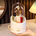 360° Rotating Makeup Brush Organizer | Cosmetic & Beauty Storage Holder
