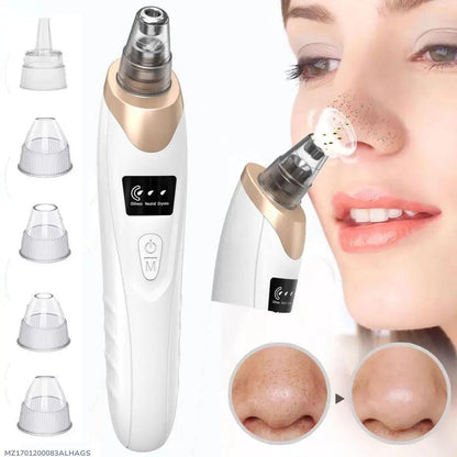 Electric Blackhead Remover with Digital Display | Multi-Tip Pore Cleaning Facial Tool
