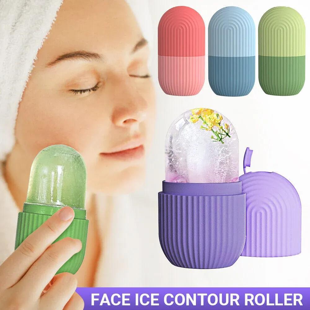 Ice Facial Roller for Face & Eyes | Reusable Cooling Face Massager