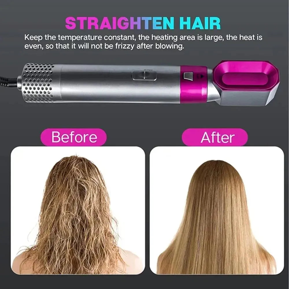 5-in-1 Hair Straightener & Styling Tool | Hair Curler & Straightener for Women