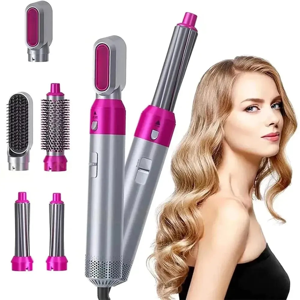 5-in-1 Hair Straightener & Styling Tool | Hair Curler & Straightener for Women