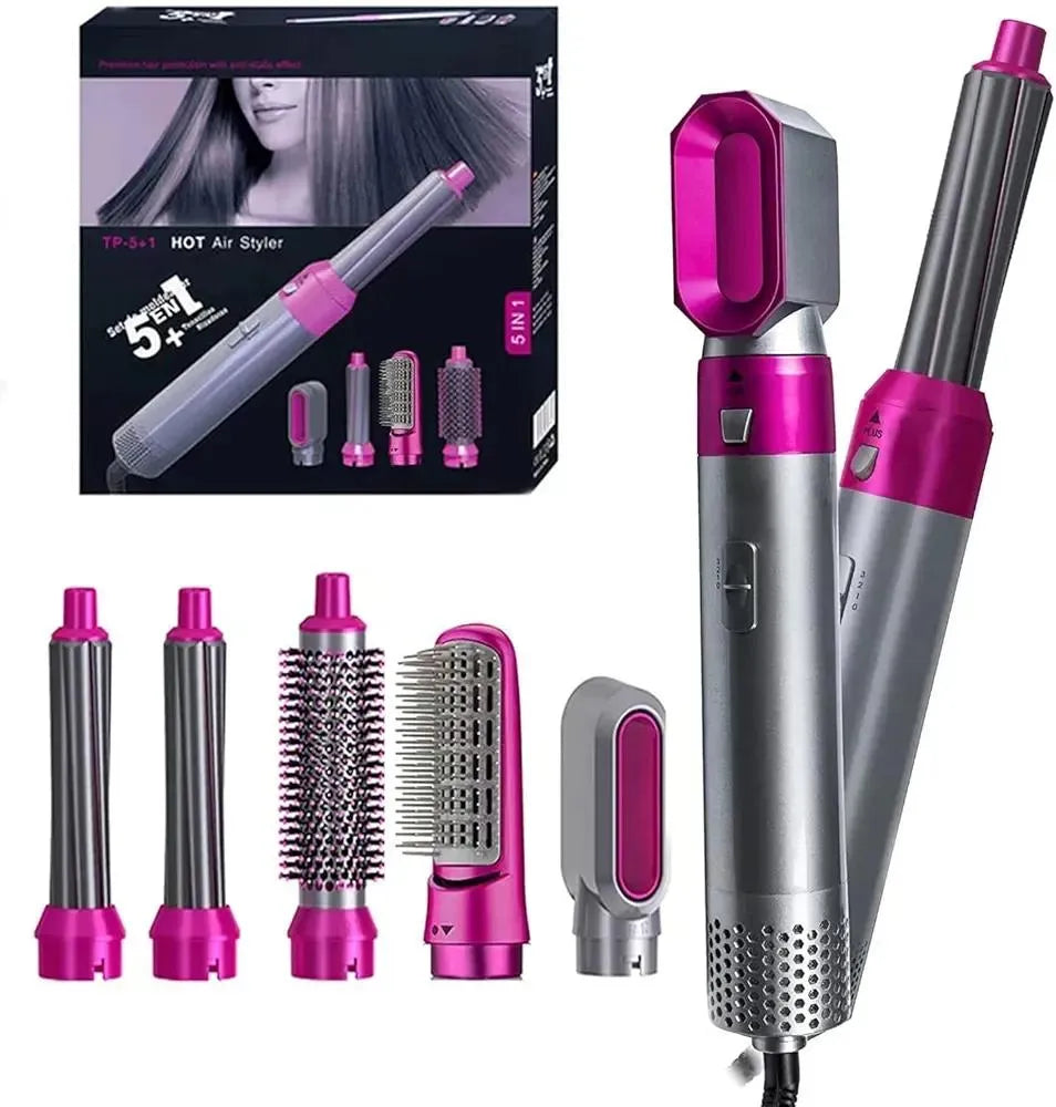 5-in-1 Hair Straightener & Styling Tool | Hair Curler & Straightener for Women