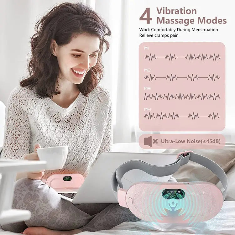 Period Cramp Relief Belt | Heating & Massage Belt for Women