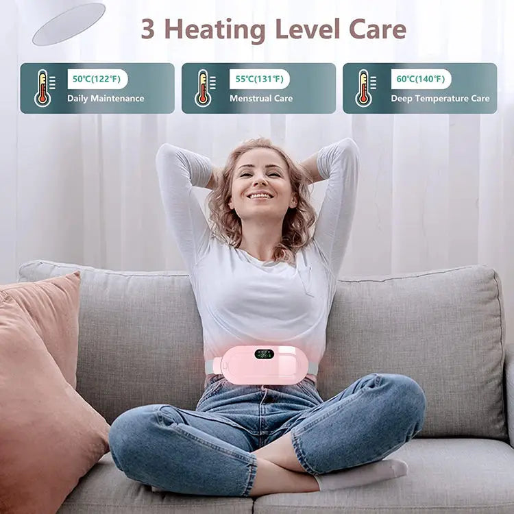 Period Cramp Relief Belt | Heating & Massage Belt for Women