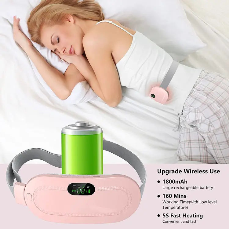 Period Cramp Relief Belt | Heating & Massage Belt for Women