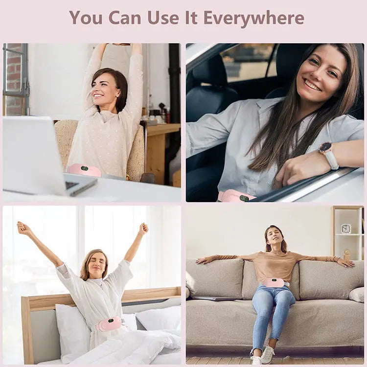 Period Cramp Relief Belt | Heating & Massage Belt for Women